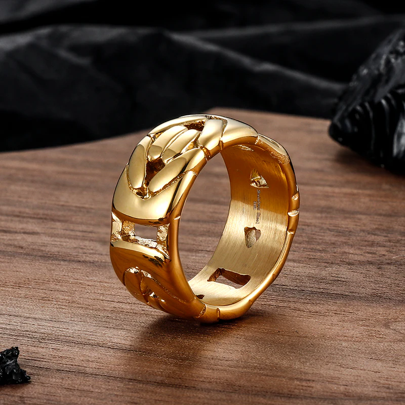 13741-simple-v-shaped-emperor-chain-couple-stainless-steel-ring-8.webp Simple V-shaped Emperor Chain Couple Stainless Steel Ring