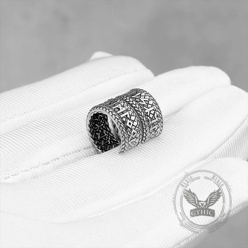 Dragon Scale Viking Runes Stainless Steel Stud Earrings