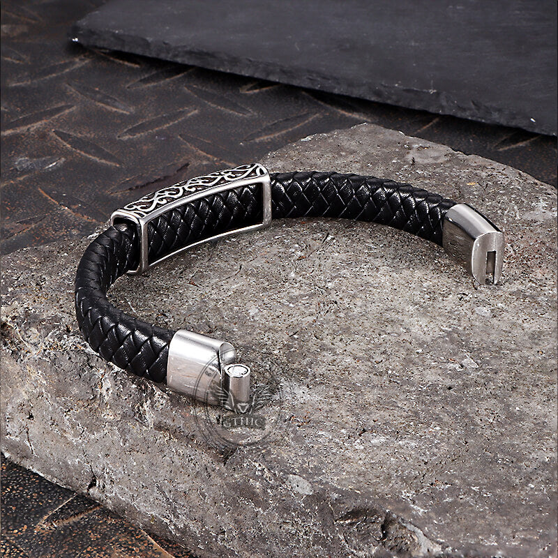 13779-vintage-viking-rune-stainless-steel-leather-bracelet-10.jpg Vintage Viking Rune Stainless Steel Leather Bracelet