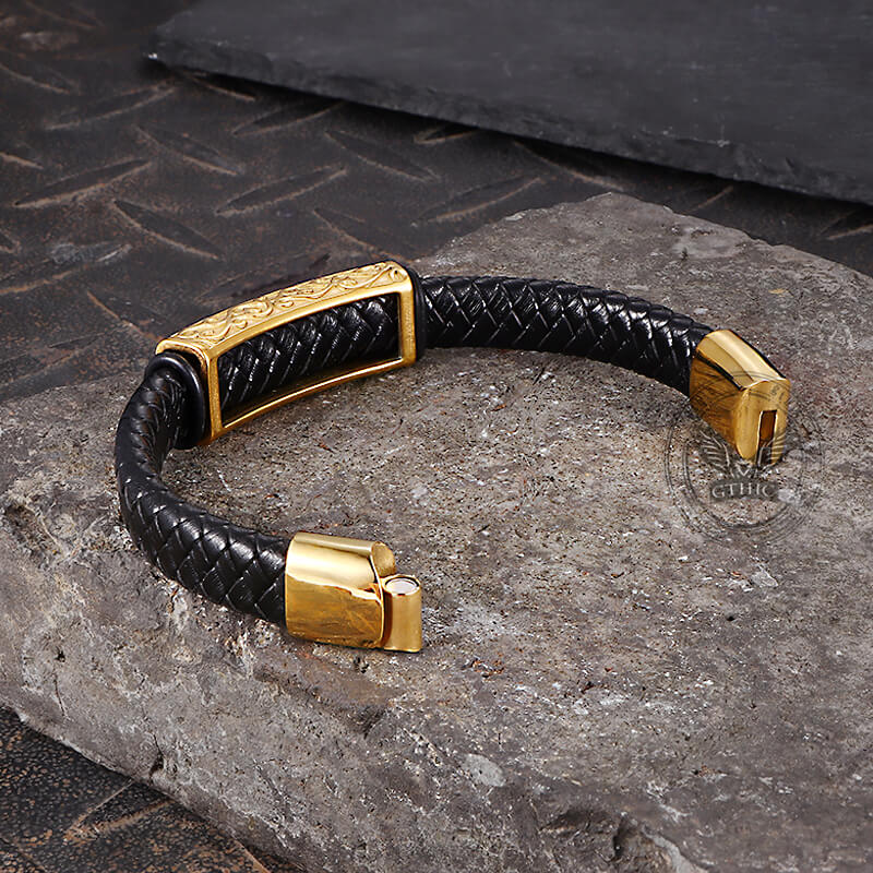 13779-vintage-viking-rune-stainless-steel-leather-bracelet-11.jpg Vintage Viking Rune Stainless Steel Leather Bracelet