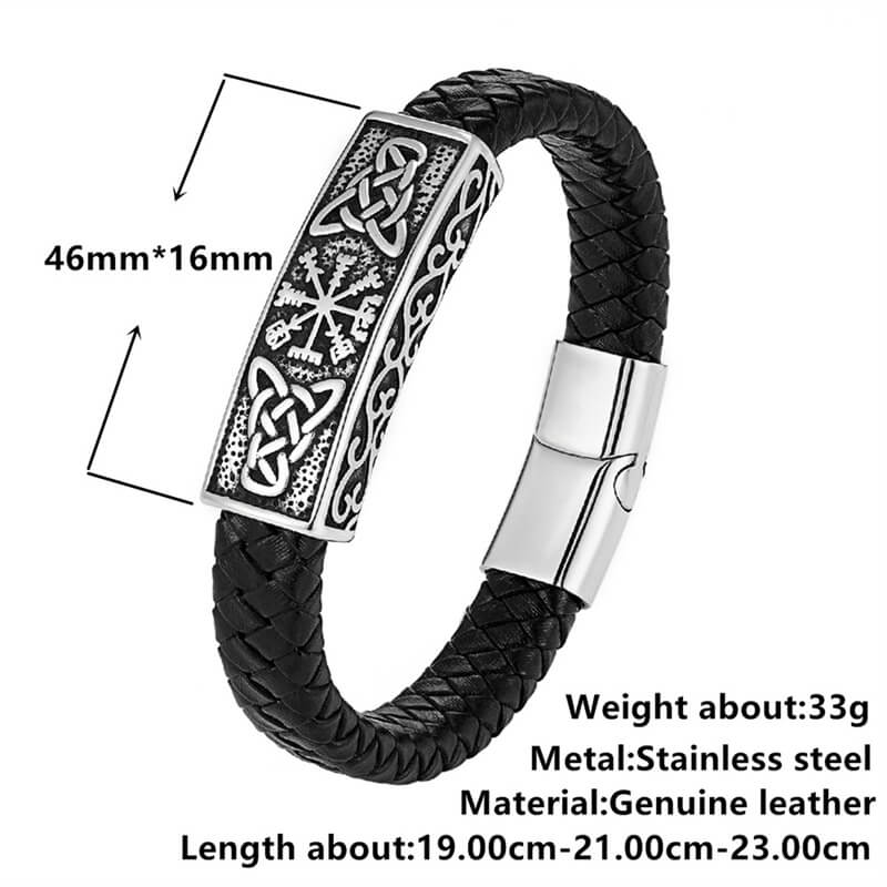 13779-vintage-viking-rune-stainless-steel-leather-bracelet-12.jpg Vintage Viking Rune Stainless Steel Leather Bracelet