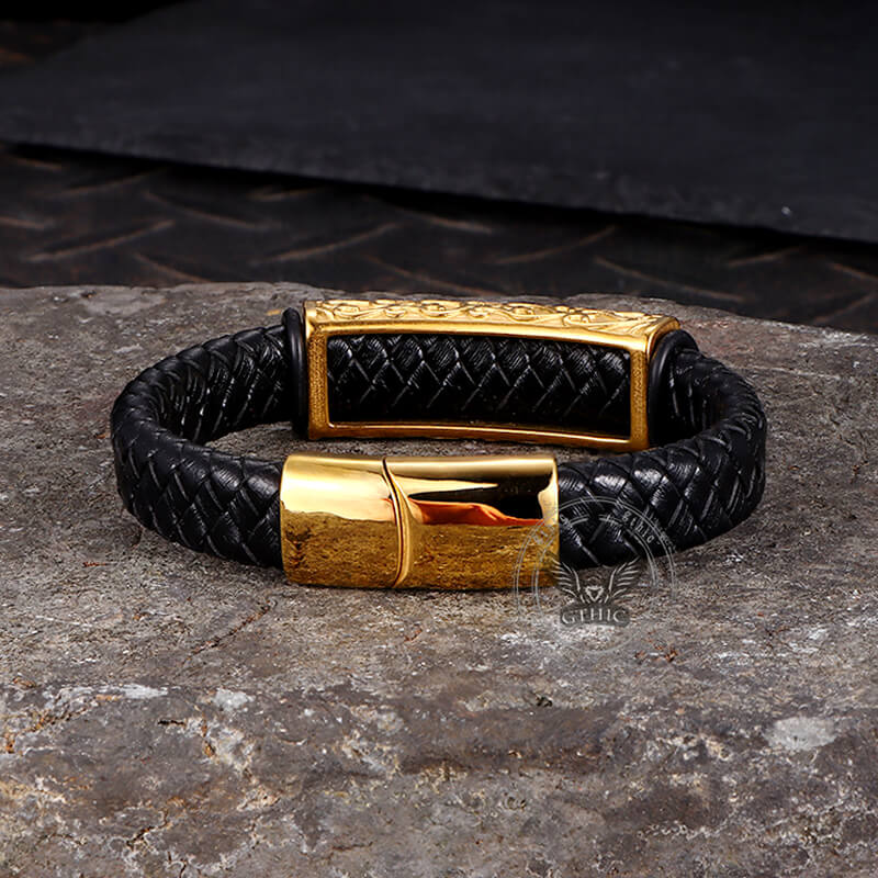 13779-vintage-viking-rune-stainless-steel-leather-bracelet-9.jpg Vintage Viking Rune Stainless Steel Leather Bracelet