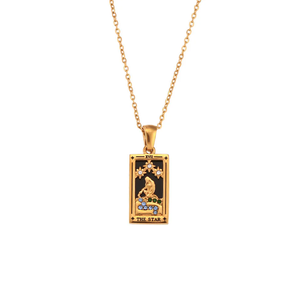 13817-vintage-tarot-card-stainless-steel-necklace-11.webp Vintage Tarot Card Stainless Steel Necklace