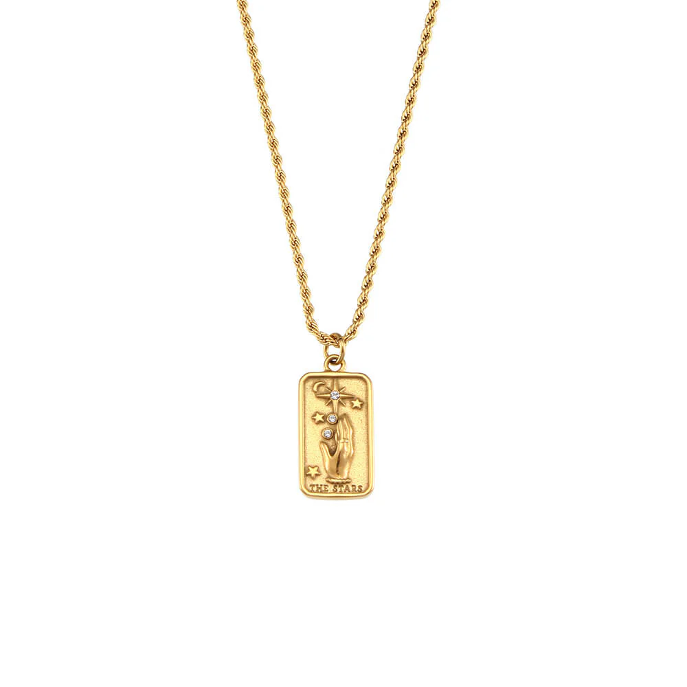 13817-vintage-tarot-card-stainless-steel-necklace-18.webp Vintage Tarot Card Stainless Steel Necklace