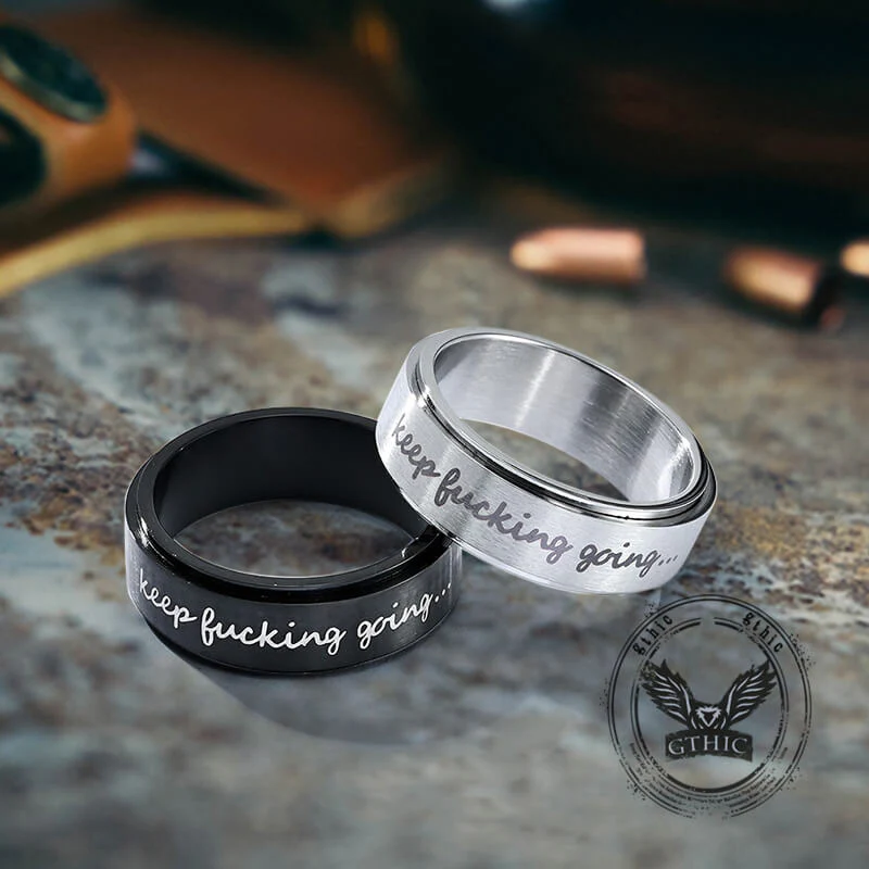 14063-simple-keep-fucking-going-spinner-stainless-steel-ring-1.webp Simple Keep Fucking Going Spinner Stainless Steel Ring