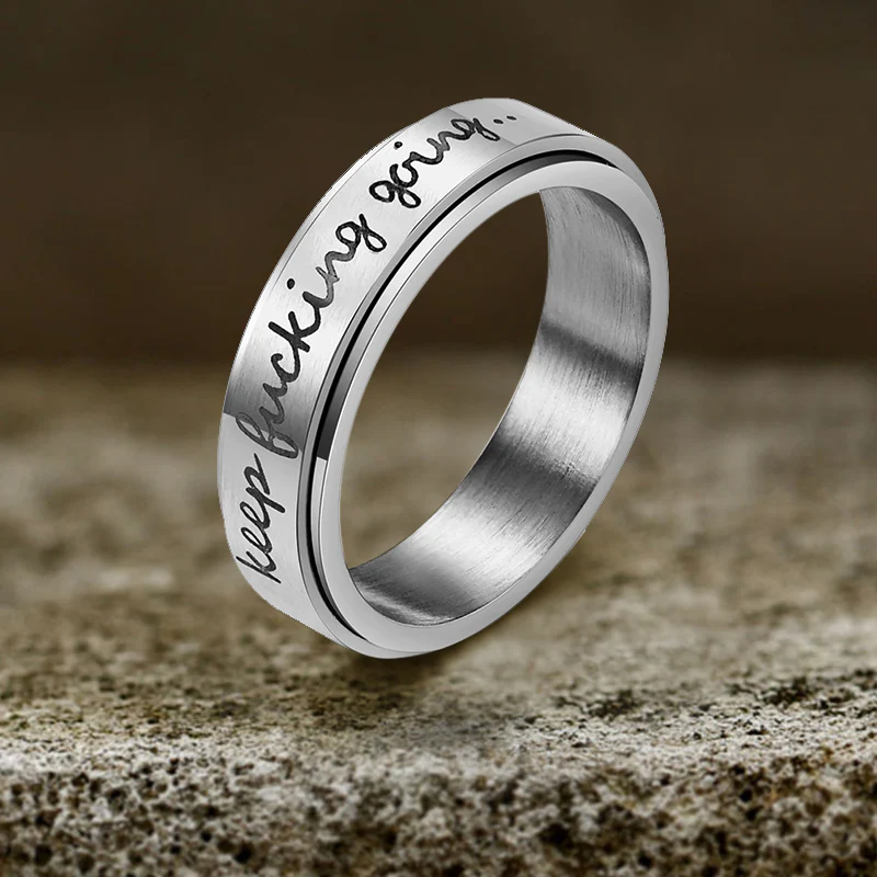 14063-simple-keep-fucking-going-spinner-stainless-steel-ring-5.webp Simple Keep Fucking Going Spinner Stainless Steel Ring