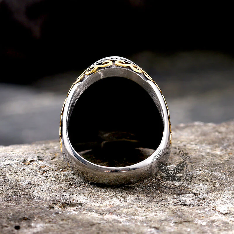 14106-black-crack-turquoise-patterned-stainless-steel-ring-7.webp Black Crack Turquoise Patterned Stainless Steel Ring
