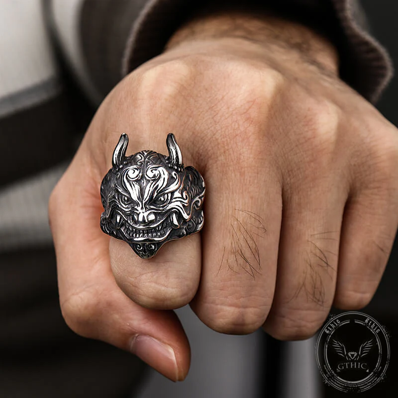 14114-japanese-demon-oni-stainless-steel-ring-2.webp Japanese Demon Oni Stainless Steel Ring