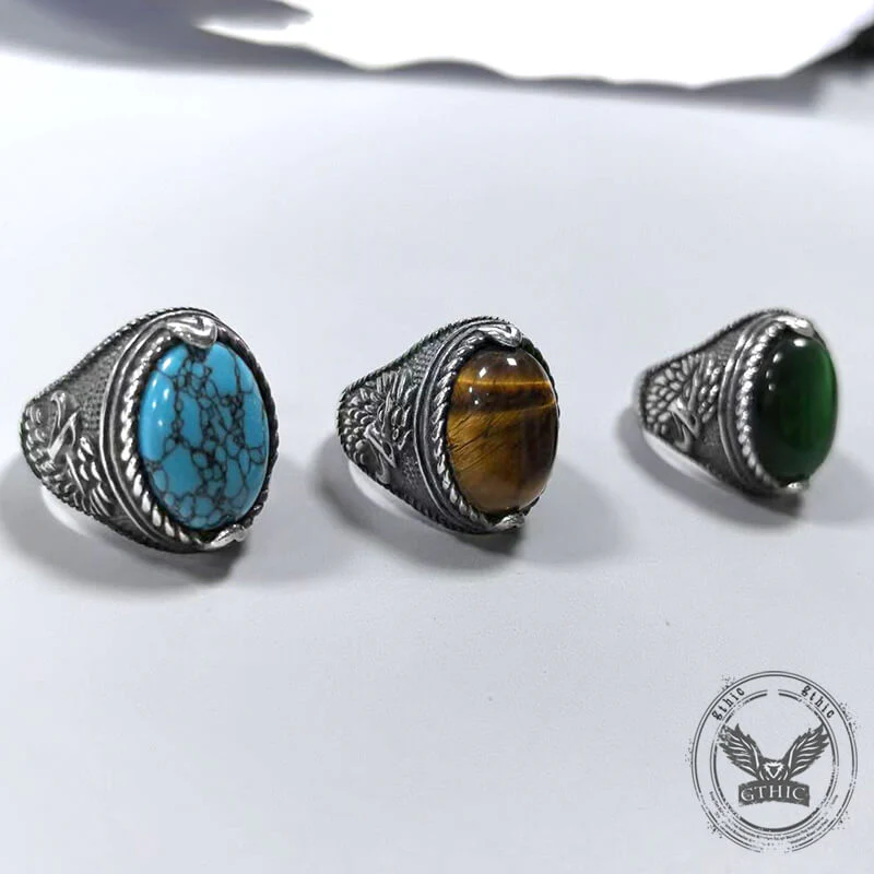 14151-vintage-turquoise-eagle-pattern-stainless-steel-ring-8.webp Vintage Turquoise Eagle Pattern Stainless Steel Ring
