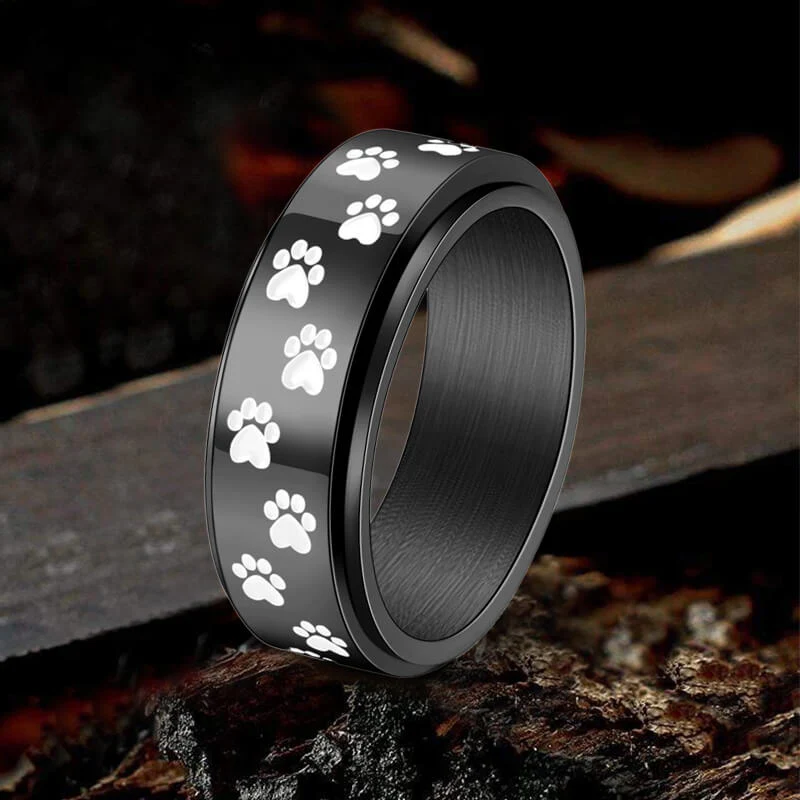 14232-vintage-dog-paw-print-stainless-steel-spinner-ring-10.webp Vintage Dog Paw Print Stainless Steel Spinner Ring