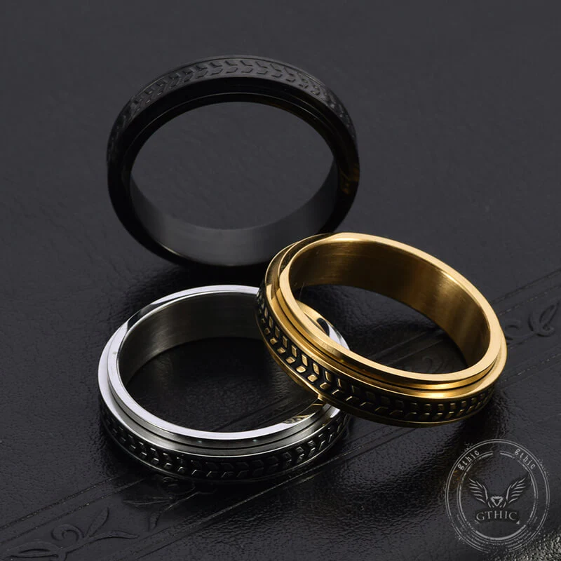 14304-olive-leaf-stainless-steel-spinner-ring-3.webp Olive Leaf Stainless Steel Spinner Ring