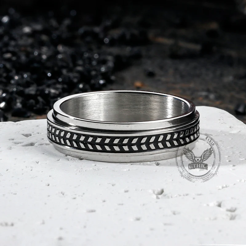 14304-olive-leaf-stainless-steel-spinner-ring-7.webp Olive Leaf Stainless Steel Spinner Ring