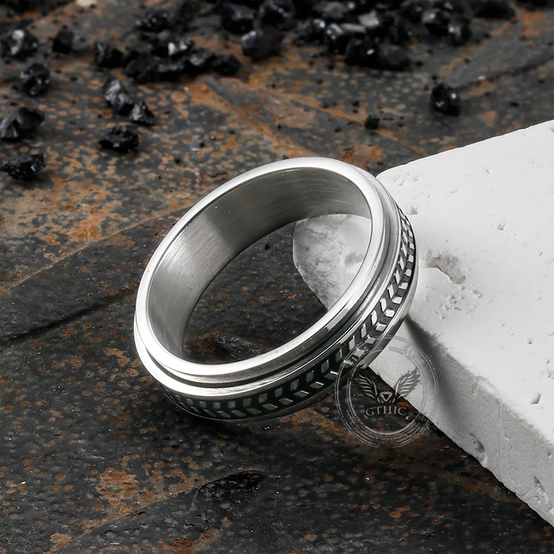 14304-olive-leaf-stainless-steel-spinner-ring-9.webp Olive Leaf Stainless Steel Spinner Ring