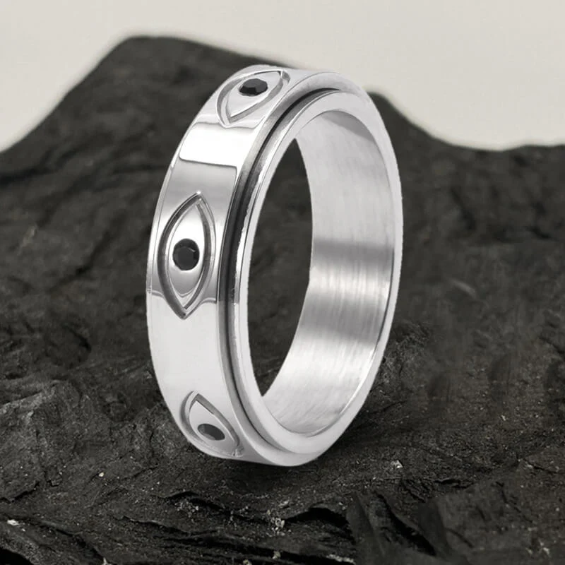 14360-silver-black-5-silver-black-5-variation-1.webp Vintage All-seeing Eye Stainless Steel Spinner Ring