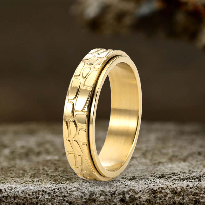 14463-simple-stone-texture-stainless-steel-spinner-ring-3.jpg Simple Stone Texture Stainless Steel Spinner Ring