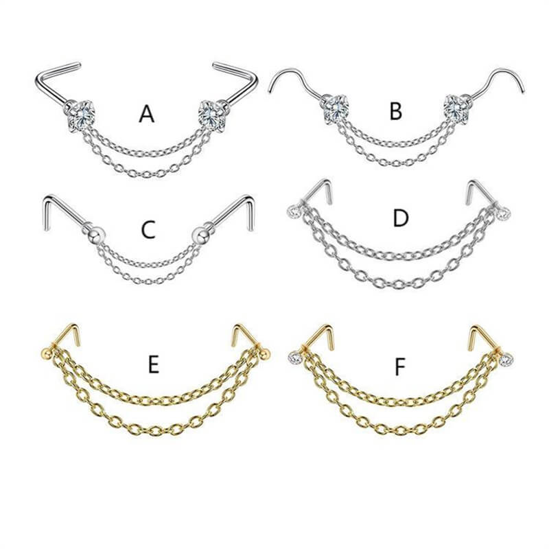 14641-double-chain-stainless-steel-nose-ring-4.jpg Double Chain Stainless Steel Nose Ring