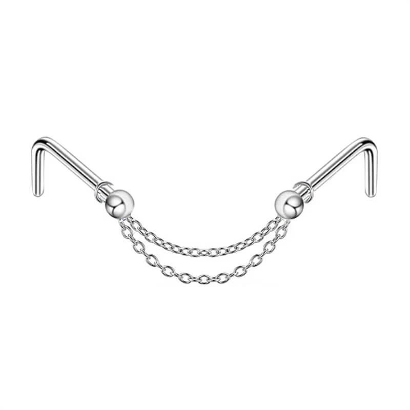14641-double-chain-stainless-steel-nose-ring-7.webp Double Chain Stainless Steel Nose Ring