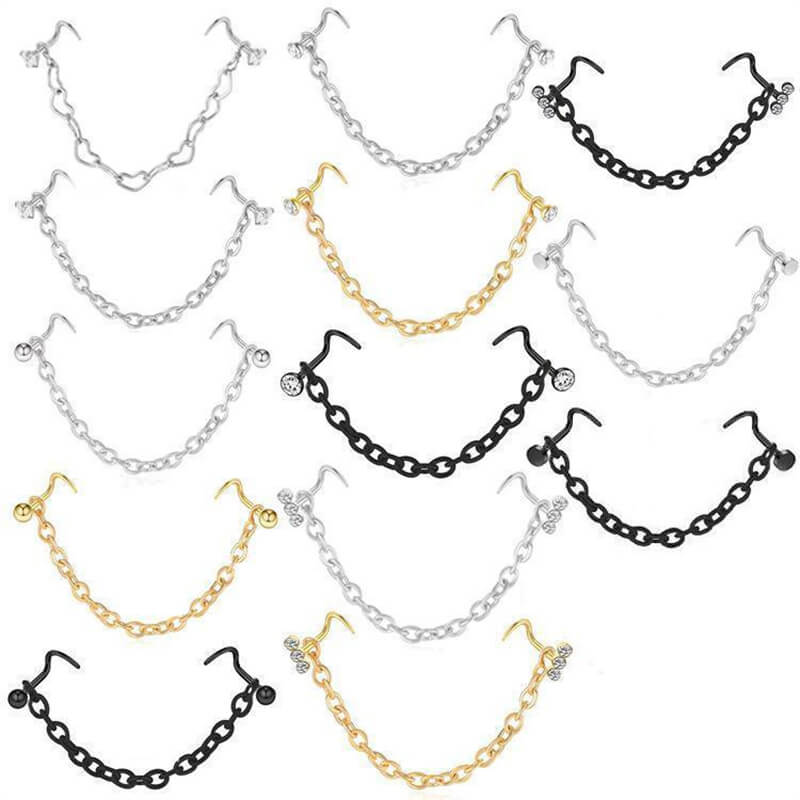 Simple Chain Stainless Steel Nose Ring