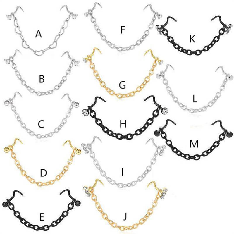 14677-simple-chain-stainless-steel-nose-ring-2.jpg Simple Chain Stainless Steel Nose Ring