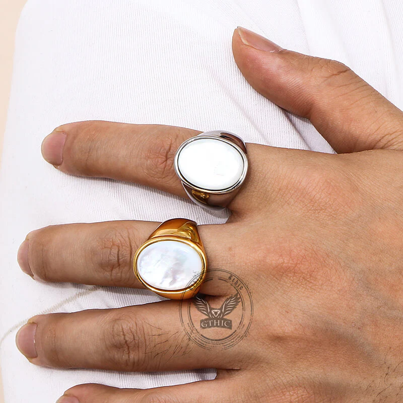14875-minimalist-round-shell-stainless-steel-ring-2.webp Minimalist Round Shell Stainless Steel Ring