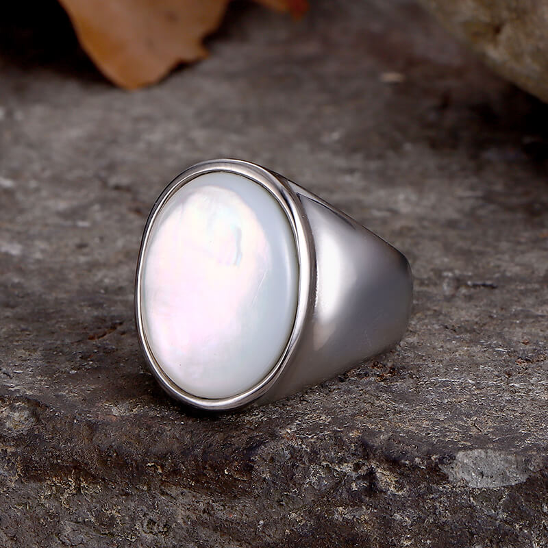 14875-minimalist-round-shell-stainless-steel-ring-4.jpg Minimalist Round Shell Stainless Steel Ring