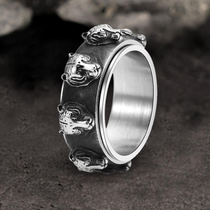 14926-punk-tiger-head-stainless-steel-spinner-ring-5.jpg Punk Tiger Head Stainless Steel Spinner Ring