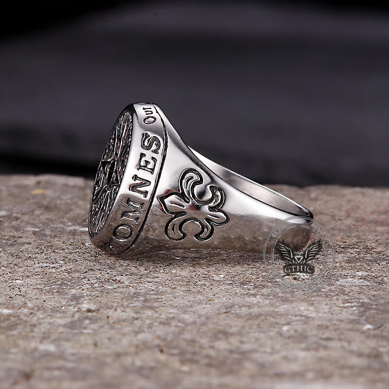 15012-vintage-viking-nordic-compass-stainless-steel-marine-ring-7.jpg Vintage Viking Nordic Compass Stainless Steel Marine Ring