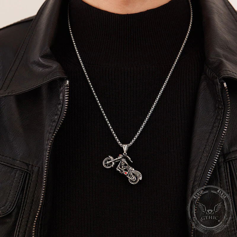 Trendy Hip-Hop Motorcycle Style Stainless Steel Pendant
