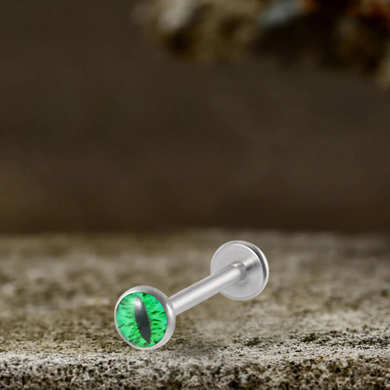 Devil's Eye Stainless Steel Piercing Lip Navel Tongue Studs