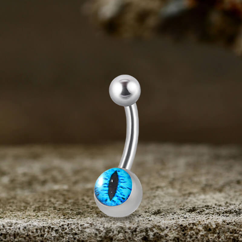 Devil's Eye Stainless Steel Piercing Lip Navel Tongue Studs