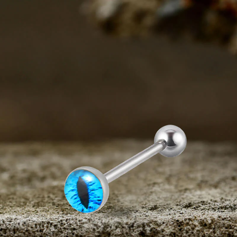 Devil's Eye Stainless Steel Piercing Lip Navel Tongue Studs