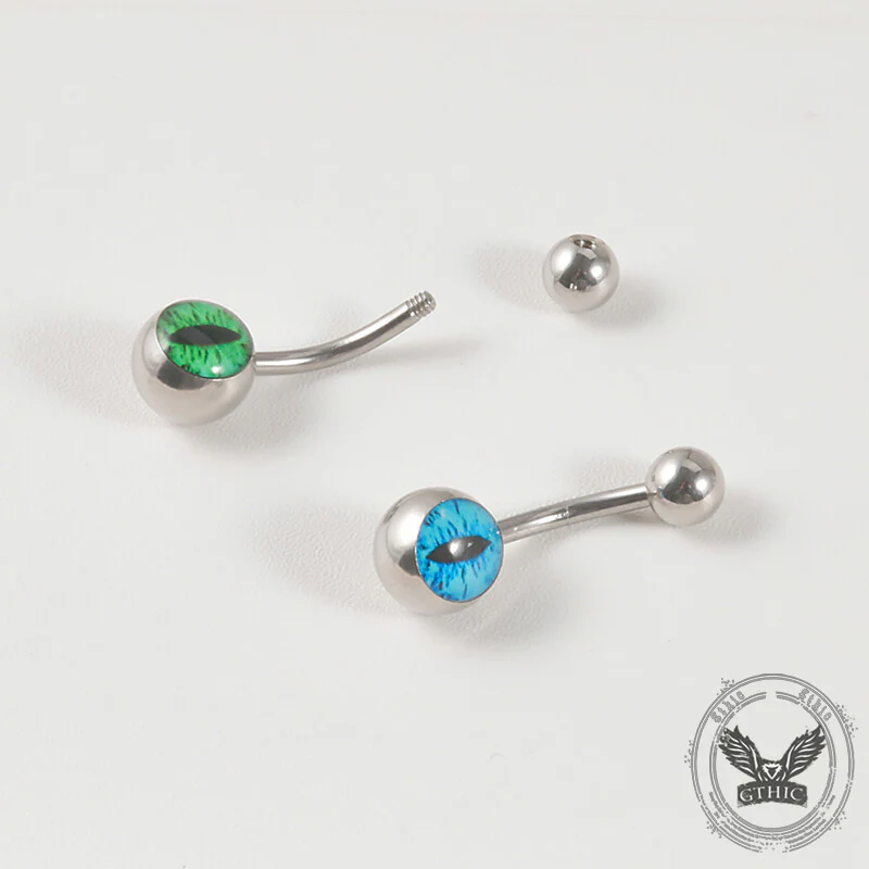 Devil's Eye Stainless Steel Piercing Lip Navel Tongue Studs