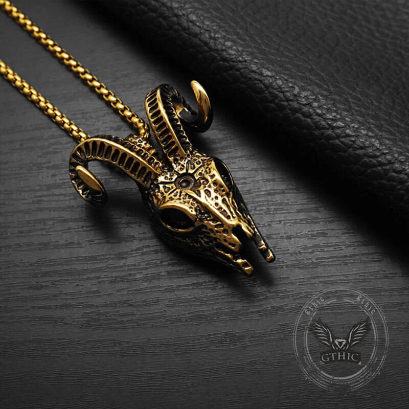 15189-punk-horned-goat-stainless-steel-skull-pendant-9.webp Punk Horned Goat Stainless Steel Skull Pendant