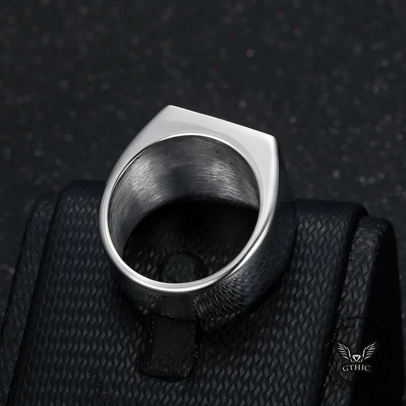 Vintage St. George Dragon Knight Slayer Stainless Steel Ring