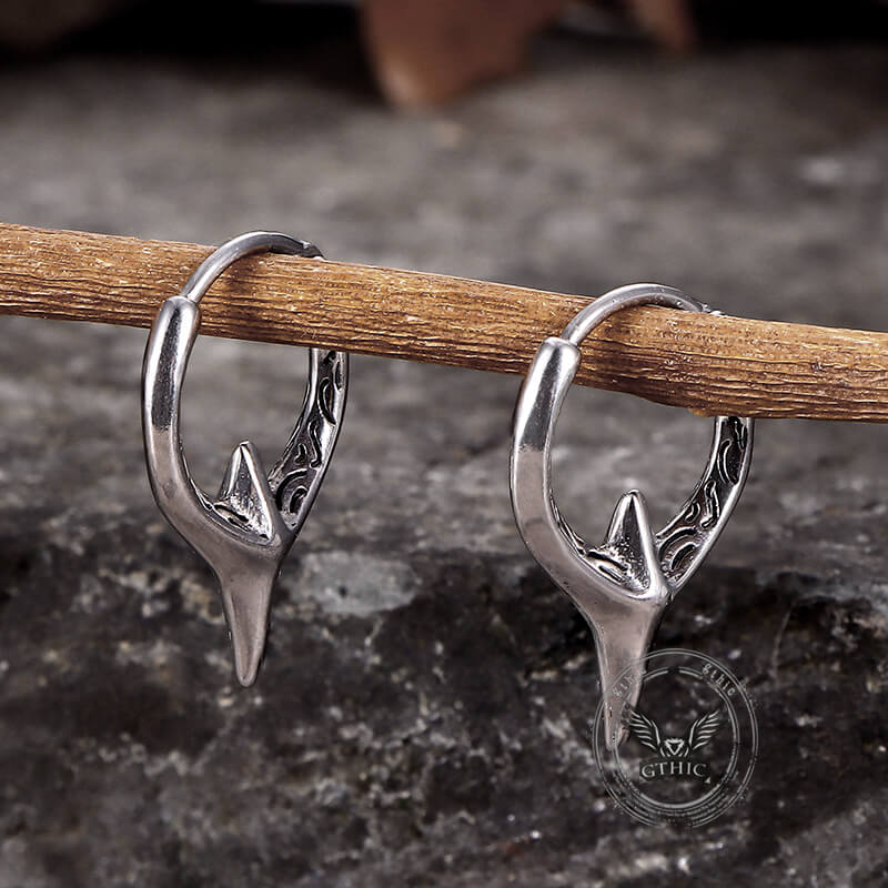 Fashion Geometric Sword Stainless Steel Hoop Earrings