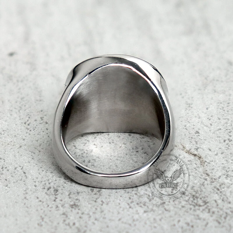 Vintage Dragon Head Pattern Stainless Steel Ring