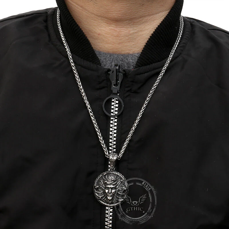 15327-greek-snake-head-medusa-stainless-steel-pendant-2.webp Greek Snake Head Medusa Stainless Steel Pendant