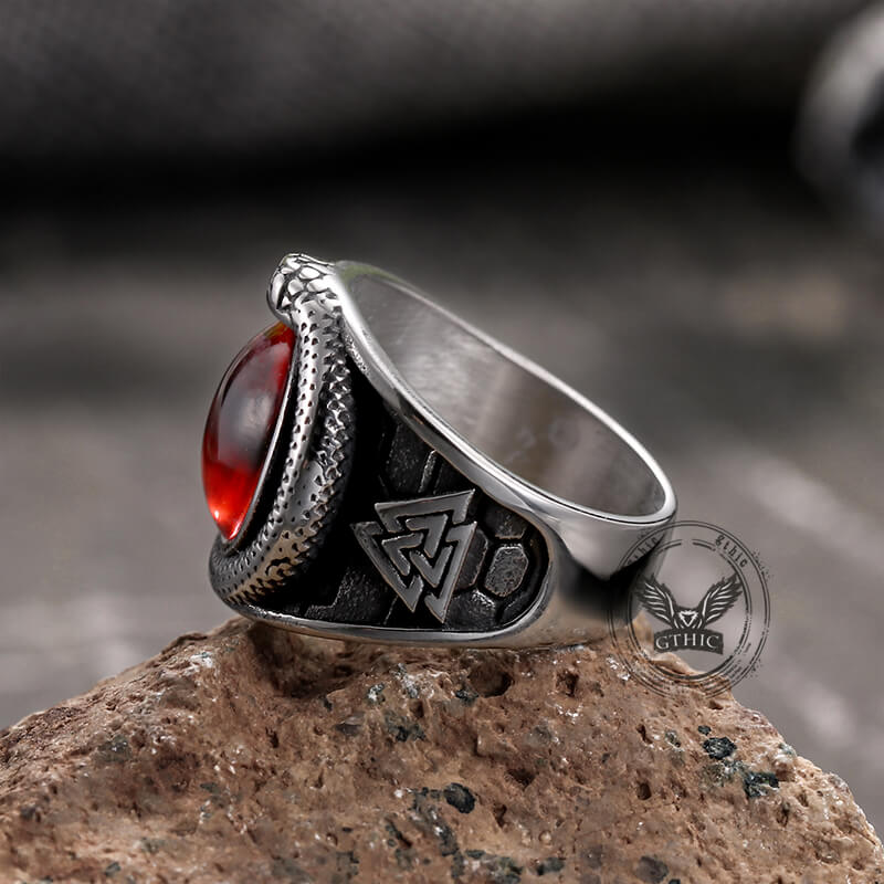 15379-valknut-ouroboros-devil-eye-stainless-steel-ring-12.jpg Valknut Ouroboros Devil Eye Stainless Steel Ring