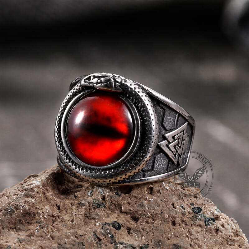 15379-valknut-ouroboros-devil-eye-stainless-steel-ring-8.jpg Valknut Ouroboros Devil Eye Stainless Steel Ring