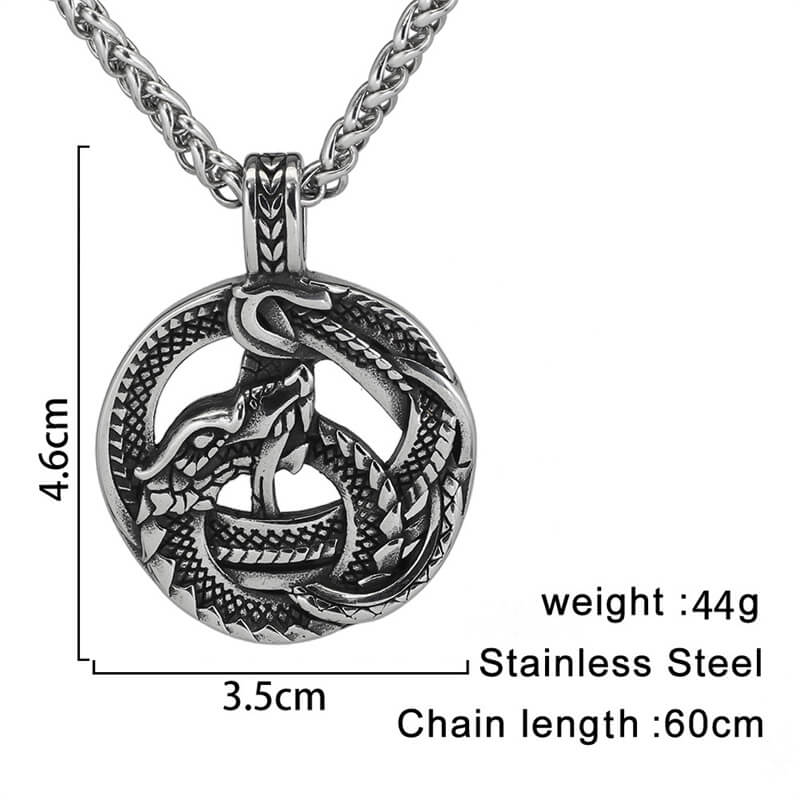 15431-vintage-viking-coiled-dragon-stainless-steel-pendant-10.jpg Vintage Viking Coiled Dragon Stainless Steel Pendant