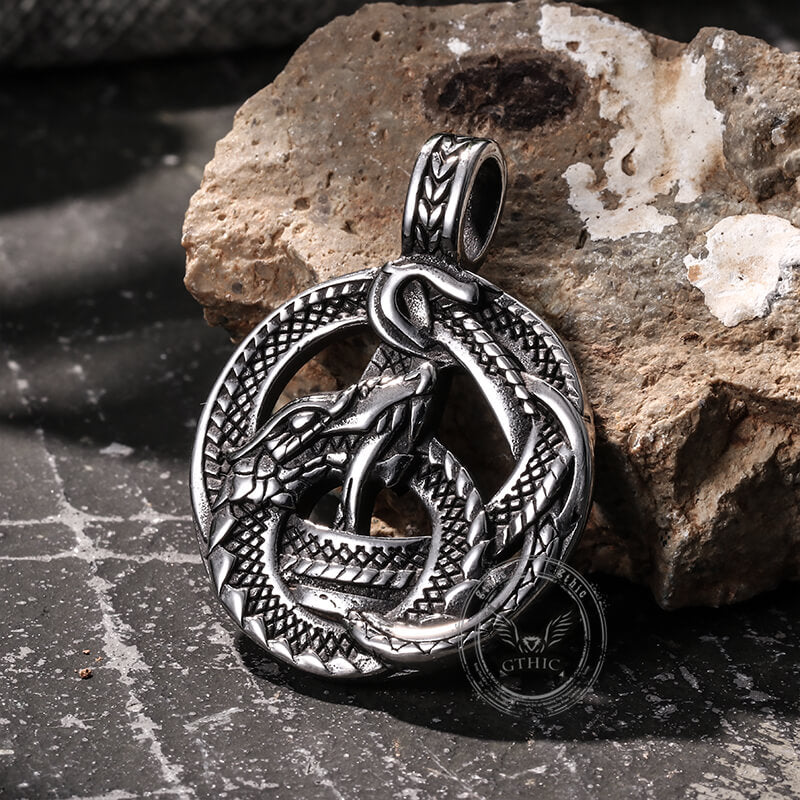 15431-vintage-viking-coiled-dragon-stainless-steel-pendant-7.jpg Vintage Viking Coiled Dragon Stainless Steel Pendant