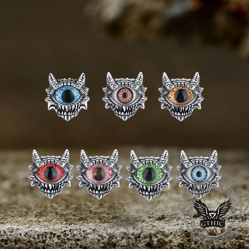 Dopamine Horus Little Devil Eye Stainless Steel Ring