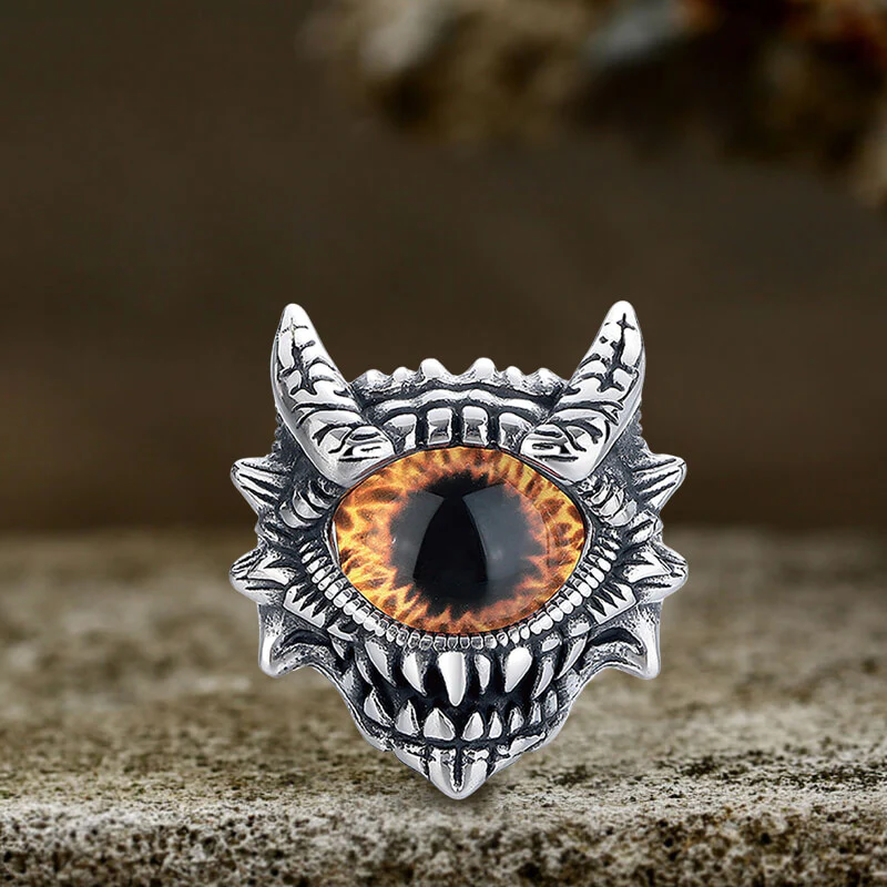 Dopamine Horus Little Devil Eye Stainless Steel Ring