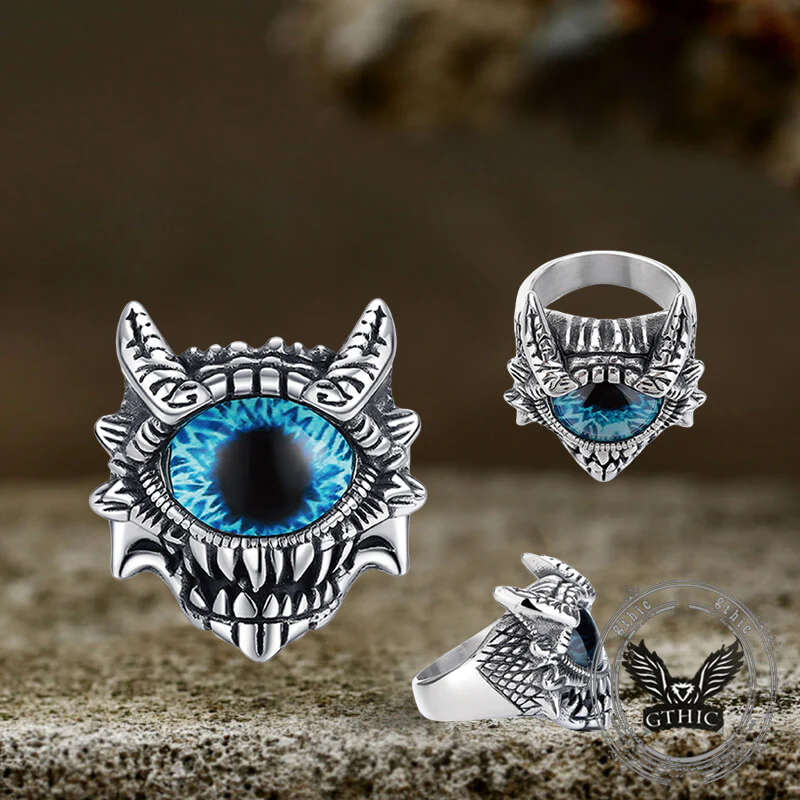 Dopamine Horus Little Devil Eye Stainless Steel Ring