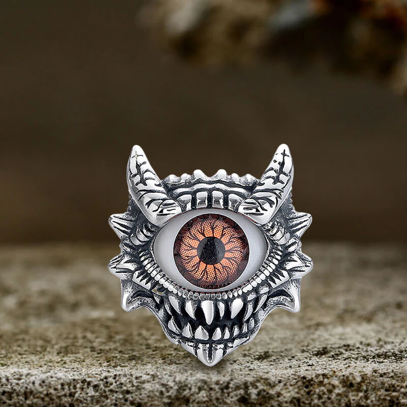 Dopamine Horus Little Devil Eye Stainless Steel Ring