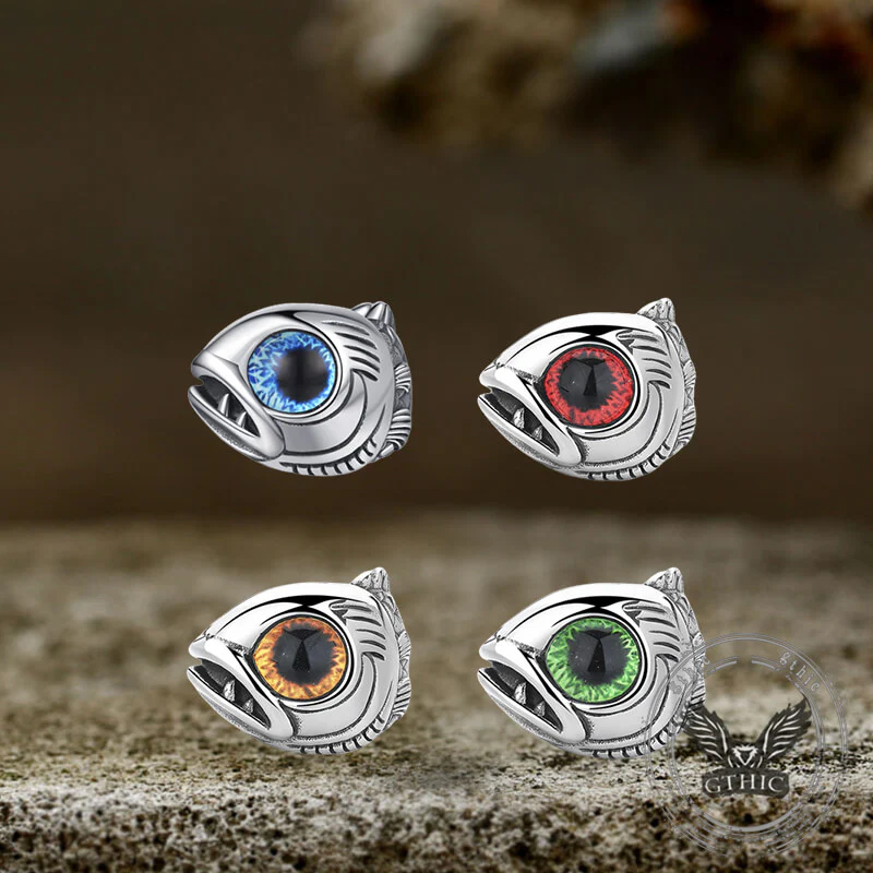 Fashion Fish Gem Eyes Stainless Steel Animal Ring