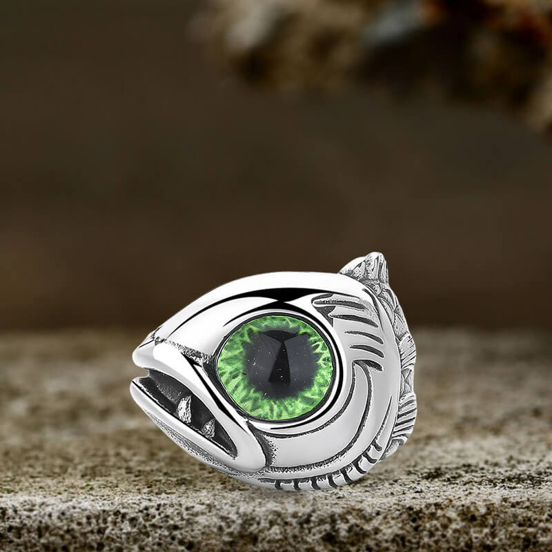 Fashion Fish Gem Eyes Stainless Steel Animal Ring