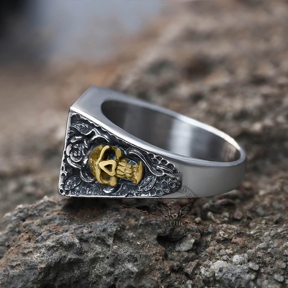 1558-double-guns-stainless-steel-ring-6.jpg Double Guns Stainless Steel Ring