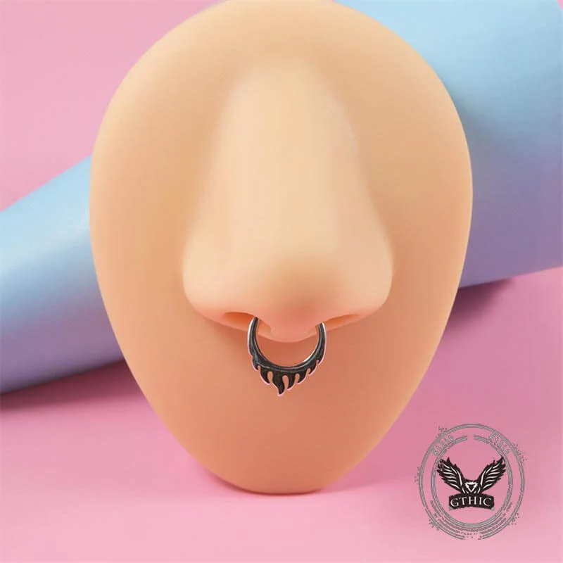 15682-gothic-flame-bat-shape-stainless-steel-nose-ring-2.webp Gothic Flame Bat Shape Stainless Steel Nose Ring