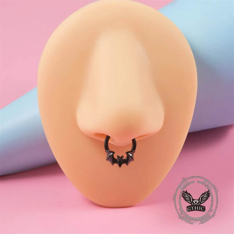 15682-gothic-flame-bat-shape-stainless-steel-nose-ring-5.webp Gothic Flame Bat Shape Stainless Steel Nose Ring